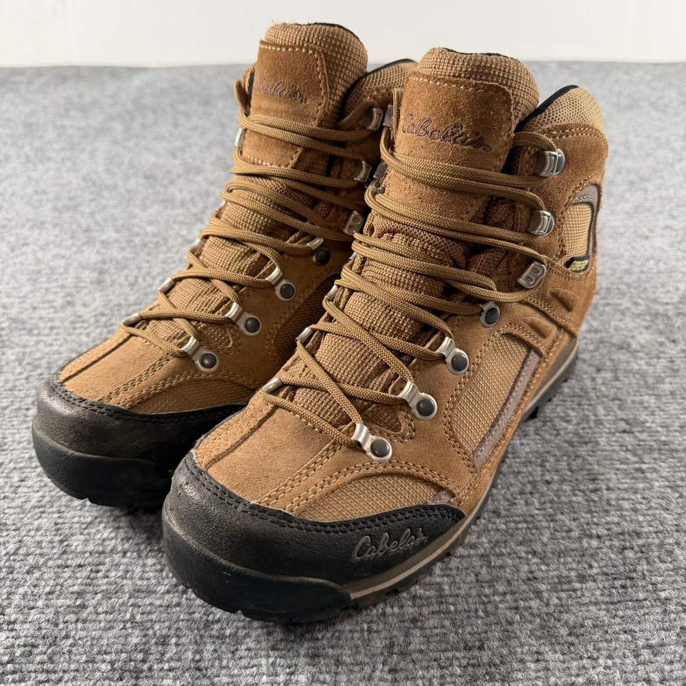 Cabela's Hiking Boots Women 9.5 B Brown Gore-Tex Waterproof Vibram Sole Outdoor